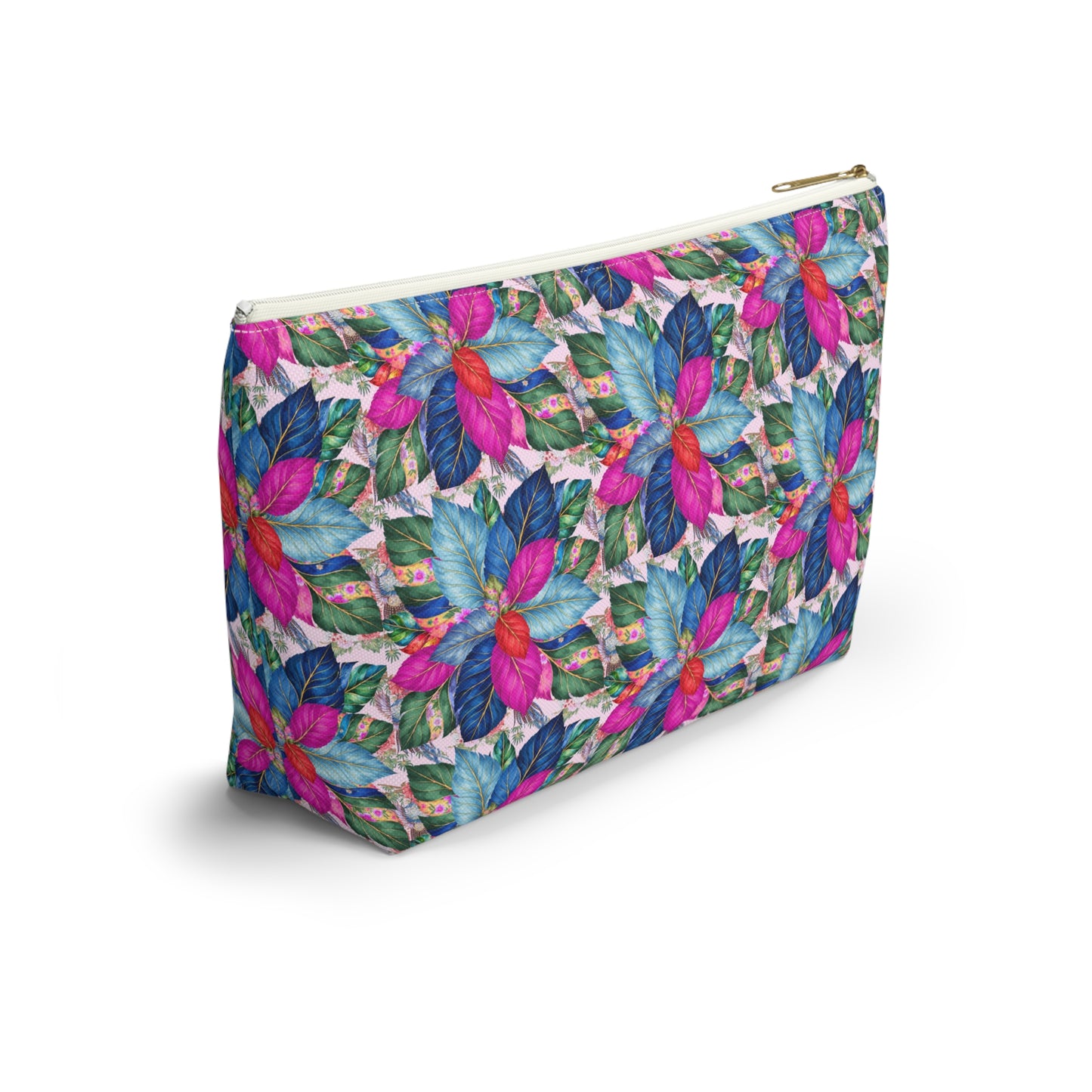 Tobacco Leaves Chinoiserie Mahjong Tile Bag Accessory Pouch