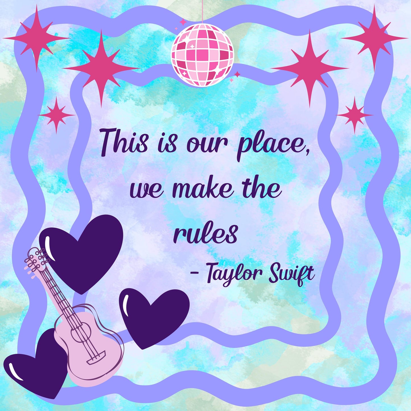 Swifties Mahj Mahjong Mat: Mahj Game Tabletop (31.5-inch)