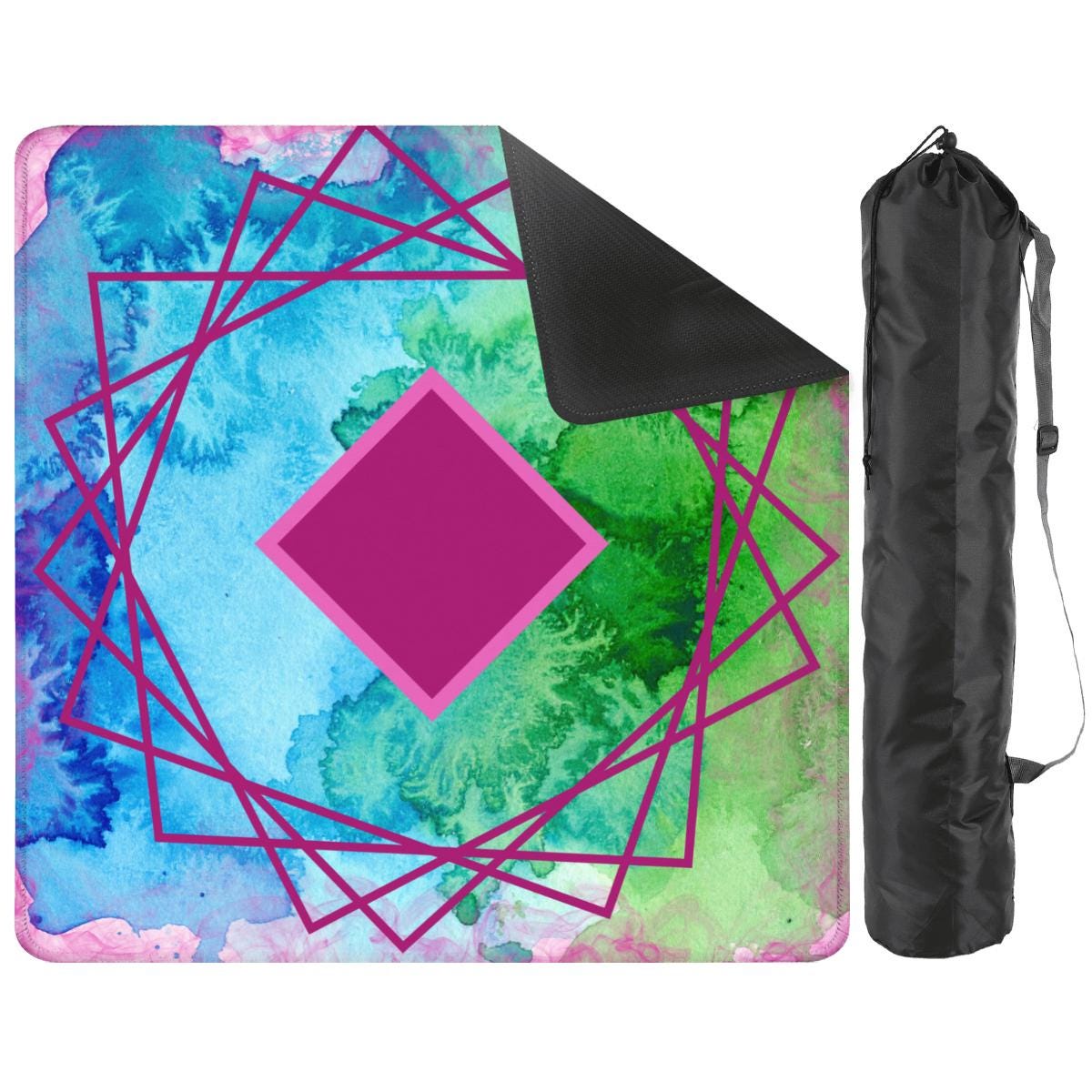 Abstract Mahjong Mat: Mahj Game Tabletop (31.5-inch)