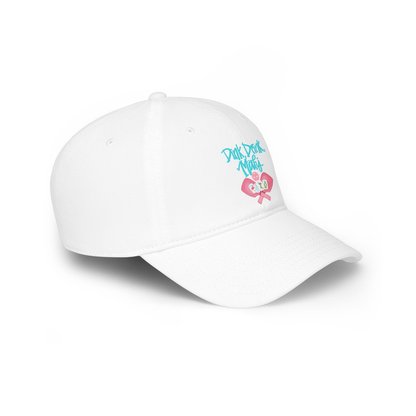 Dink Drink Mahj Baseball Hat, Gift for Her, Pickleball or Mahjong Player,