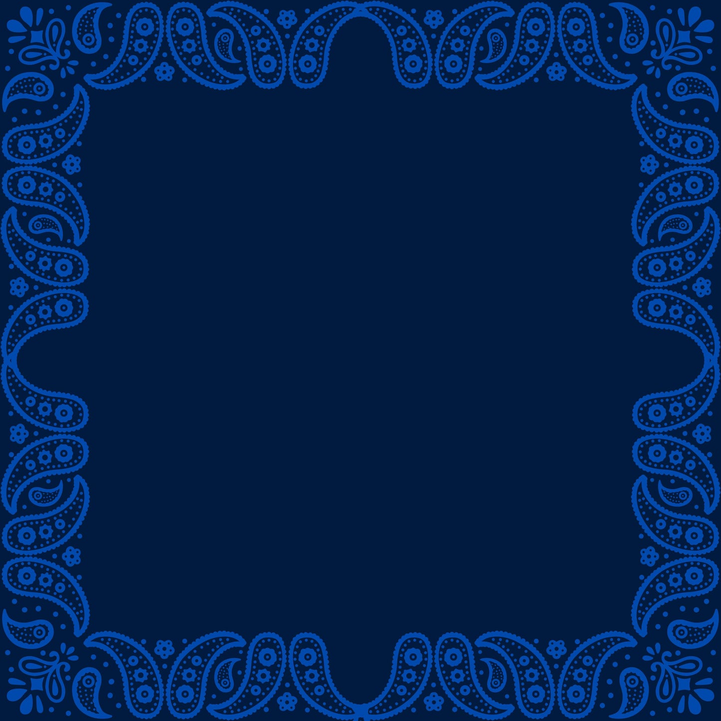 Navy Bandana Mahjong Mat: Mahj Game Tabletop (31.5-inch)