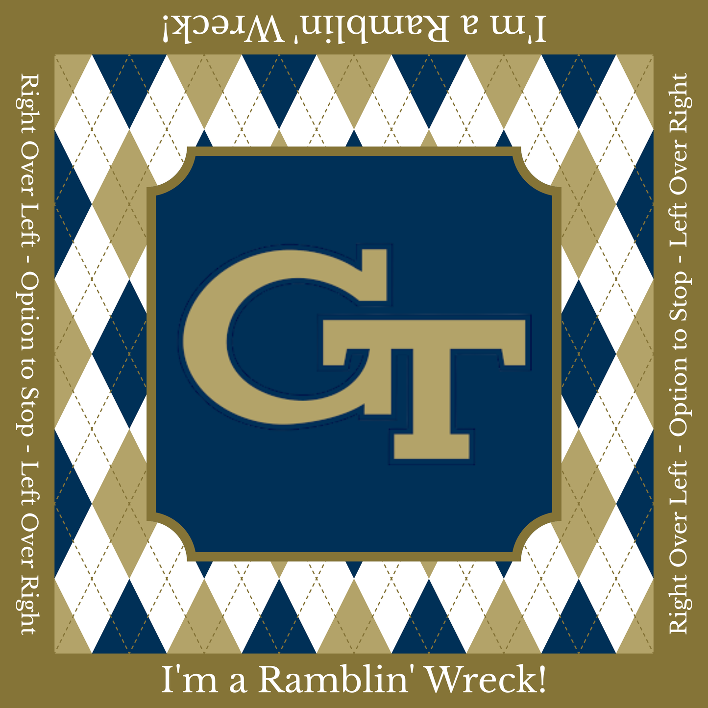 Custom Mat College Personalized: Mahj Game Tabletop (31.5-inch)