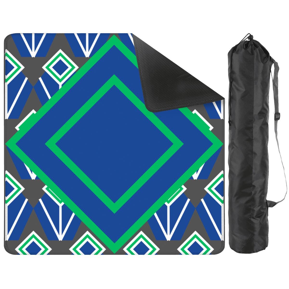 Diamonds in the Sky Mahjong Mat: Multi-Color Floral Mahj Game Tabletop (31.5-inch)