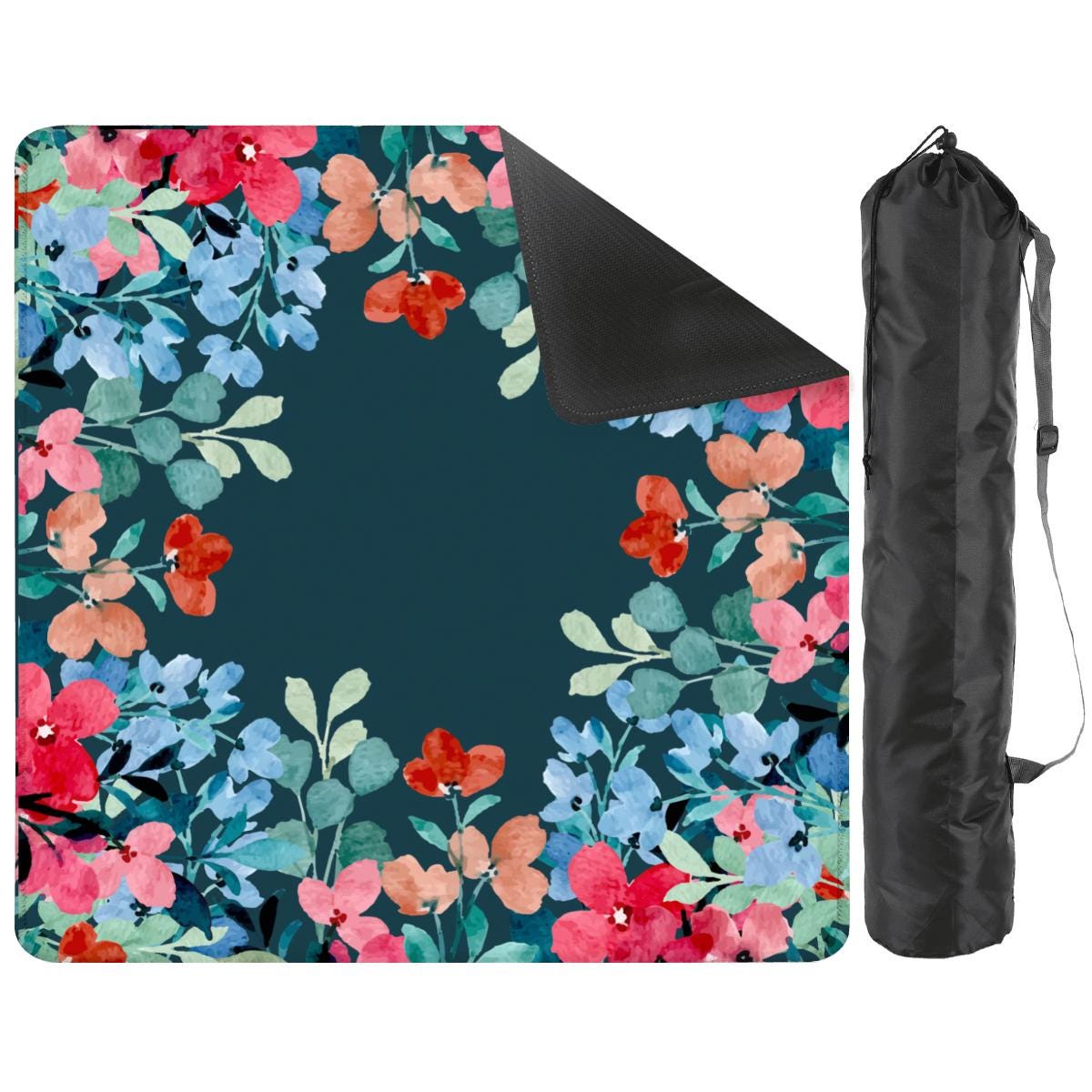 Ocean Florals Mahjong Mat Tabletop (31.5-inch)