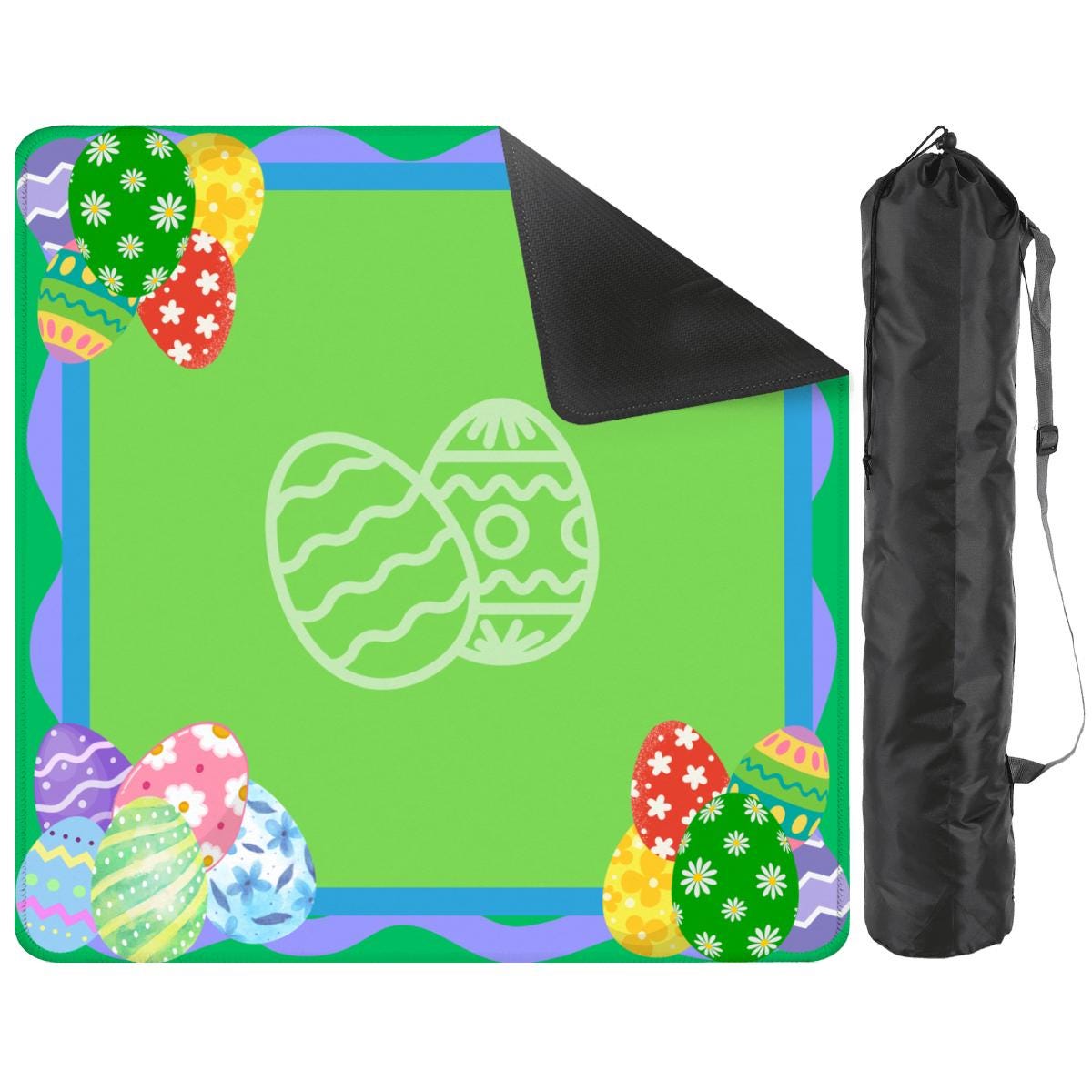Easter Eggs Mahjong Mat: Mahj Game Tabletop (31.5-inch)