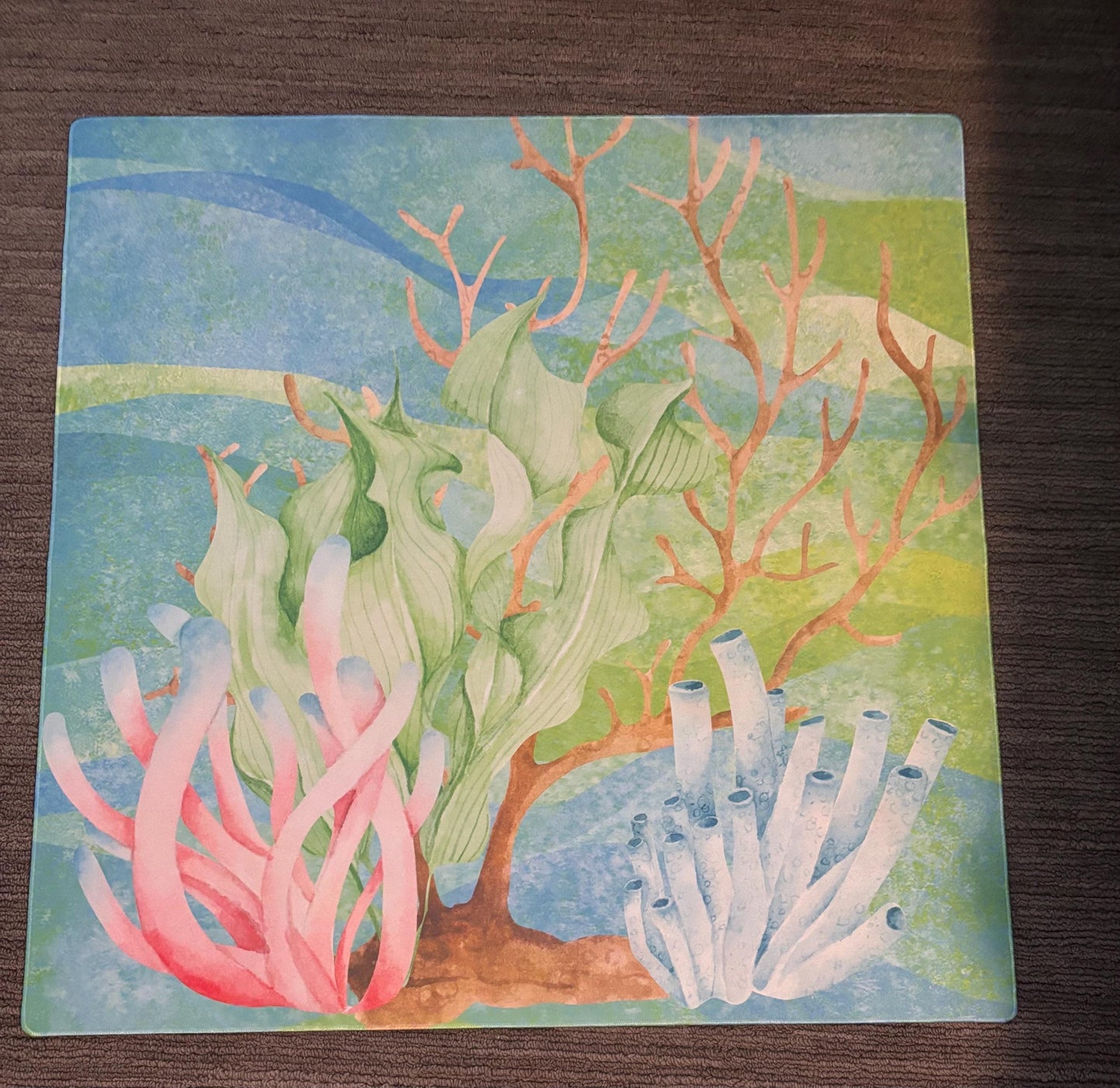 Coral Lake Mahjong Mat Tabletop (31.5-inch)