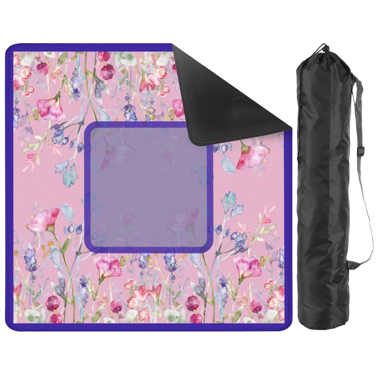 Dusty Rose Florals Mahjong Mat: Mahj Game Tabletop (31.5-inch)