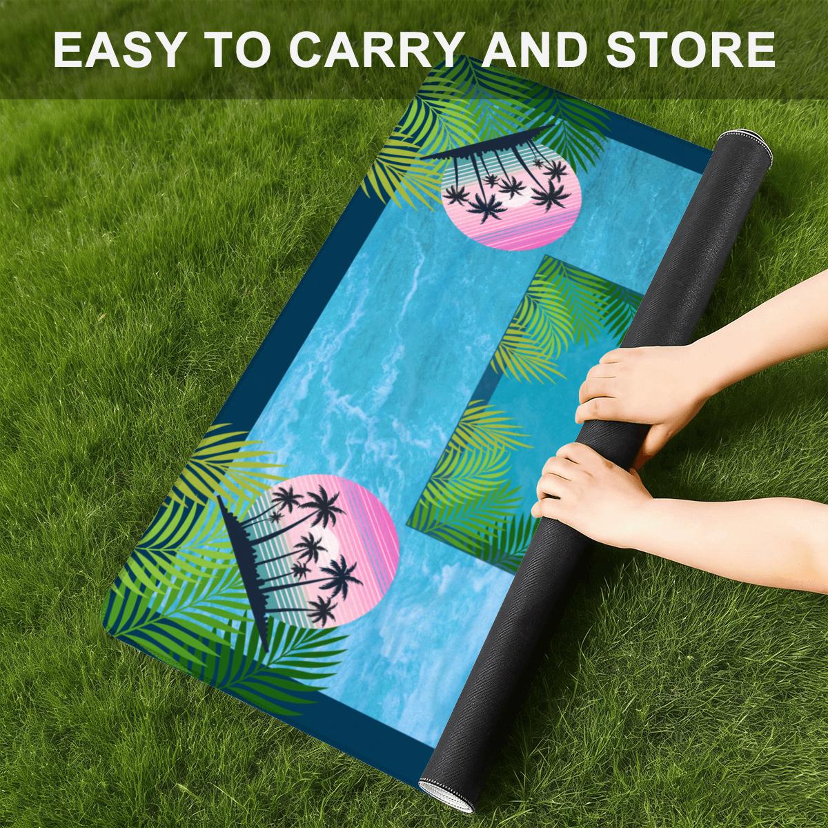 Surfs Up Travel Mahjong Mat: Mahj Game Tabletop (20.9-inch)