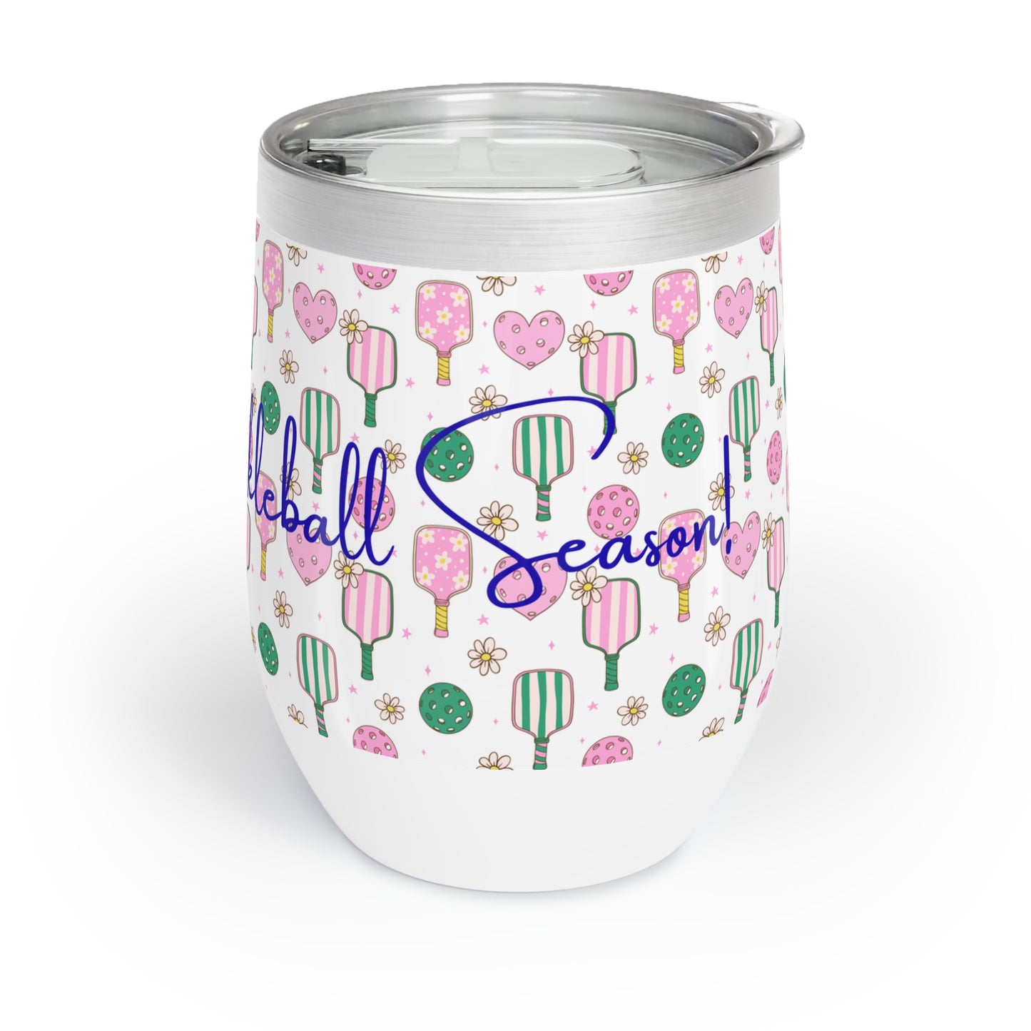 It's Always Pickleball Season! Chill Wine Tumbler for the Pickleball Lover!