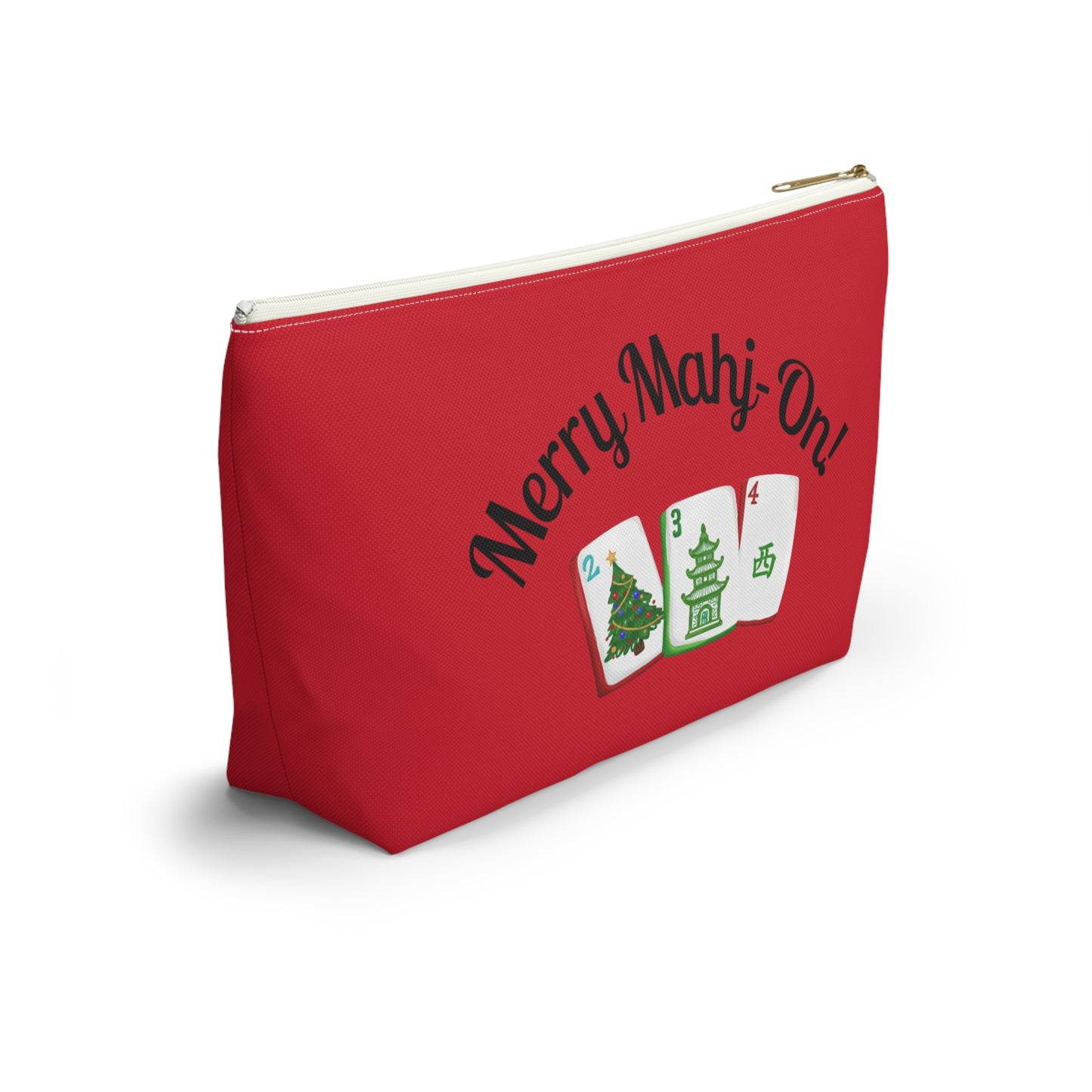 Merry Mahj-On Tile Pouch, Great for Mahjong Tiles and Essentials, Cosmetic Pouch