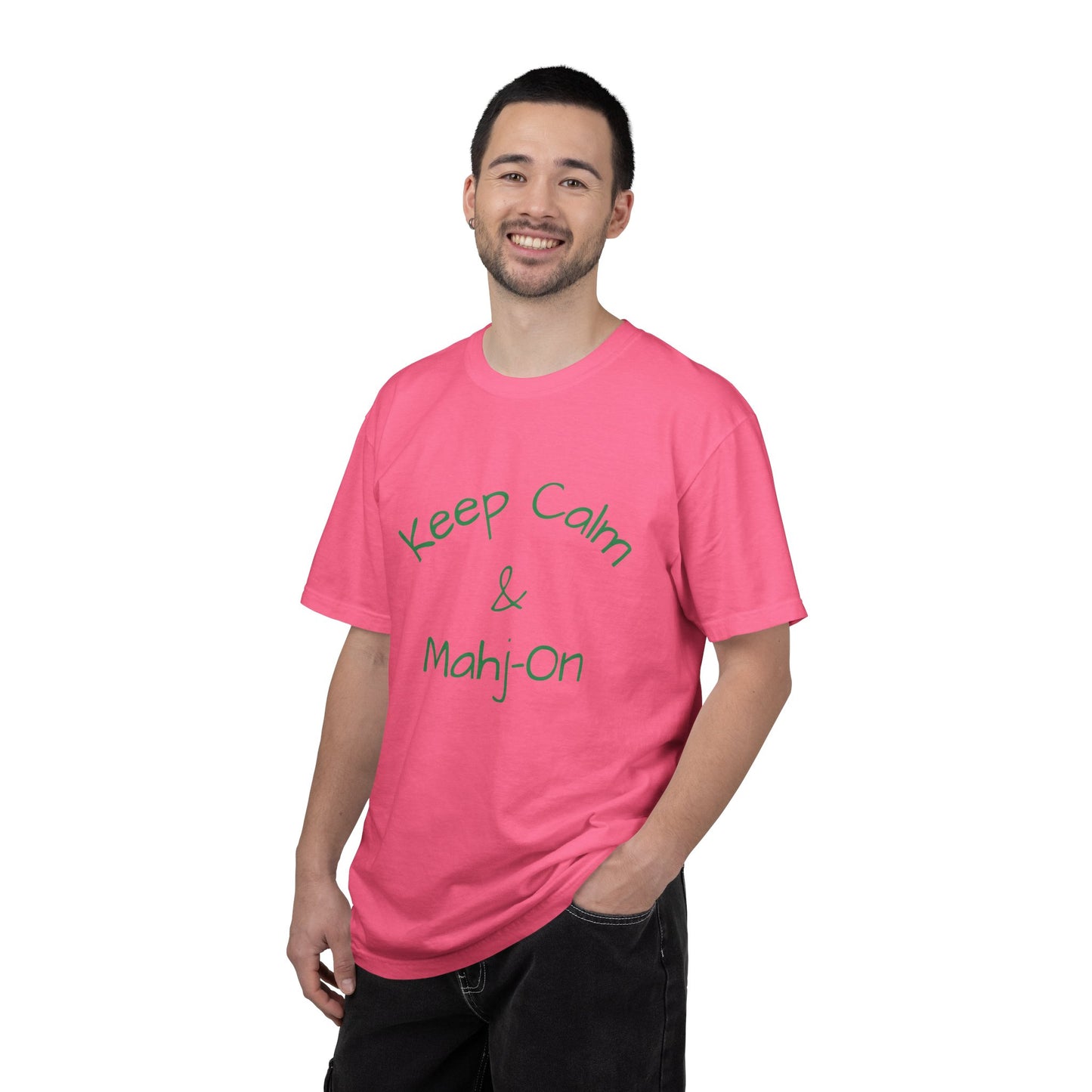 Keep Calm & Mahj-On T-shirt | Mahjong Player Tee, Mahjong Gift Idea