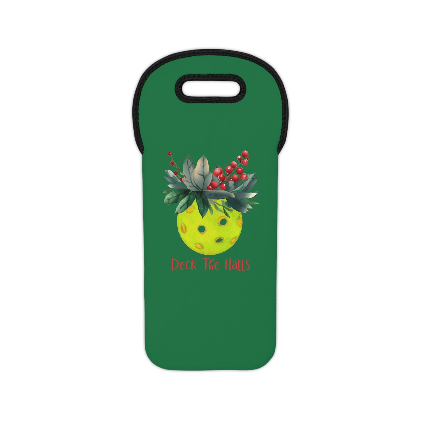 Pickleball Wine Tote Bag, Holiday Gift, Wine Tote, Christmas Party, Pickleball Wine Holder