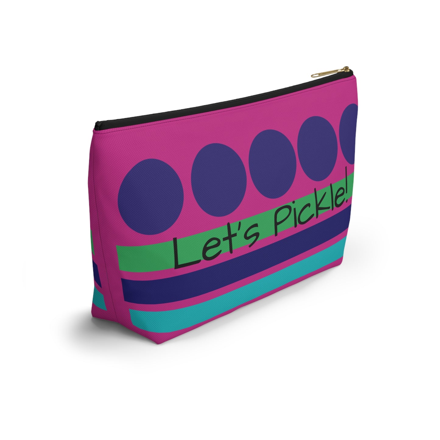 Let's Pickle Pouch, Great for Pickleball Essentials, Cosmetic Pouch