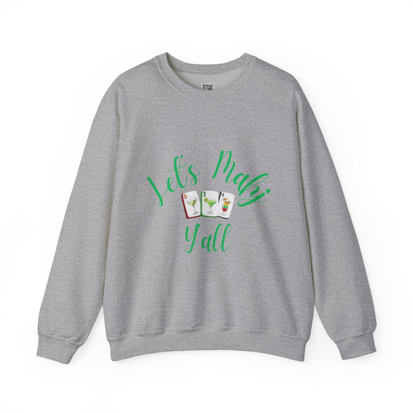 Lets Mahj Y'all Sweatshirt | Cute Cartoon Ladies with Question Marks