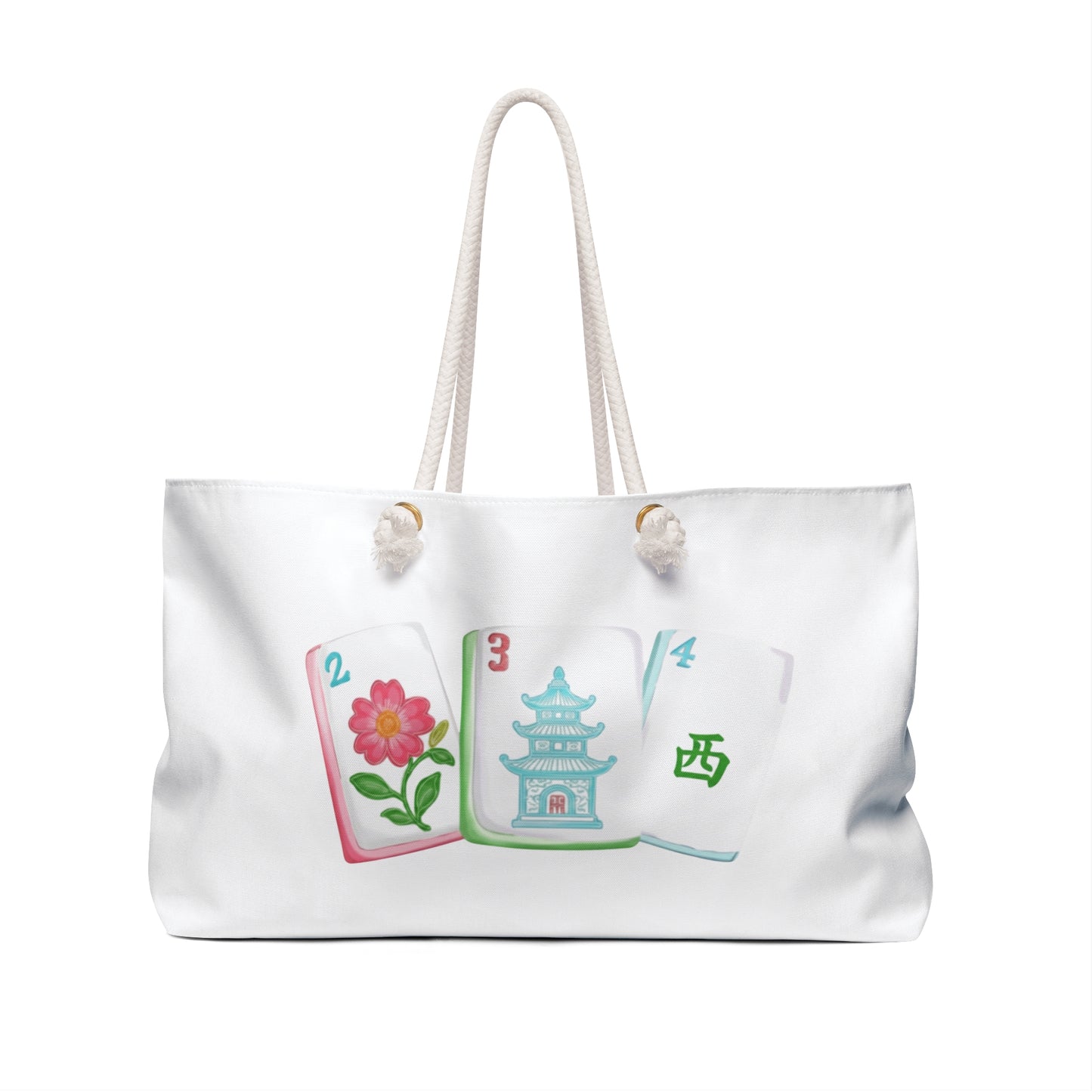 Charming Tile Mahjong Bag - Ideal for Mahj, Travel, Beach, Gym, or Everyday Use, Perfect Gift for Adventurers and Nature Lovers