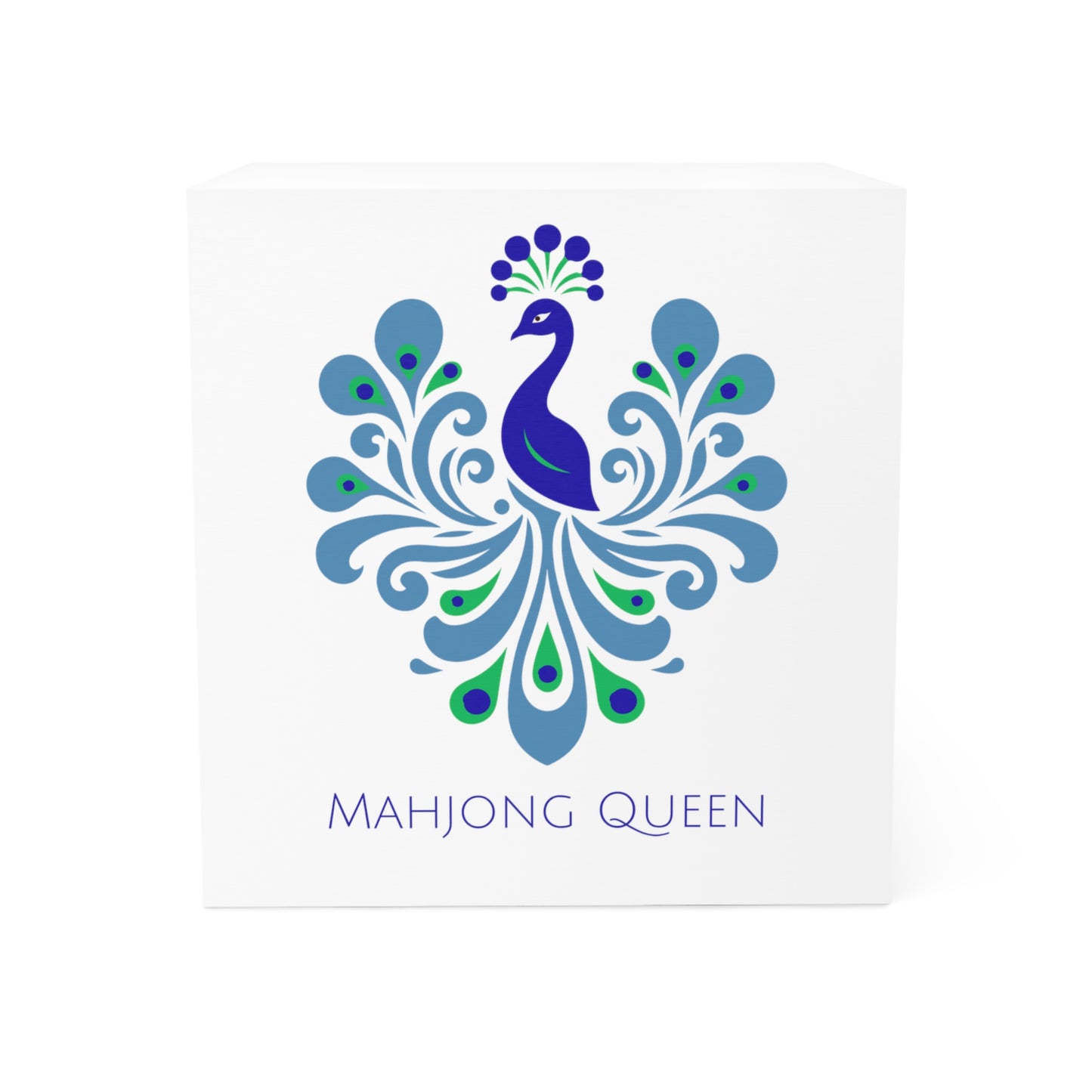 Mahjong Queen Note Cube, Desk Organizer, Gift for Mahjong Lovers