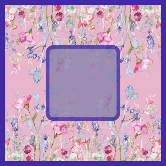 Dusty Rose Florals Mahjong Mat: Mahj Game Tabletop (31.5-inch)