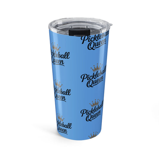 Pickleball Queen Tumbler - 20oz Insulated Travel Mug, Fun Gift for Pickleball Lovers, Ideal for Sports Events, Outdoor Activities