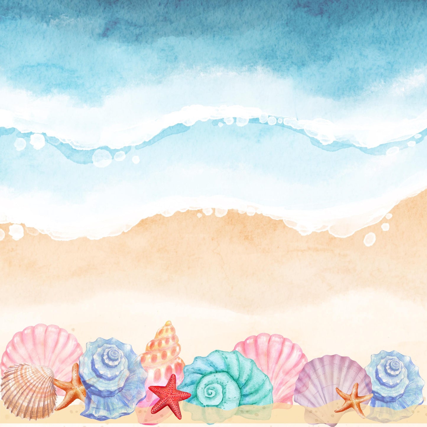 Sandy Beach Mahjong Mat: Mahj Game Tabletop (31.5-inch)