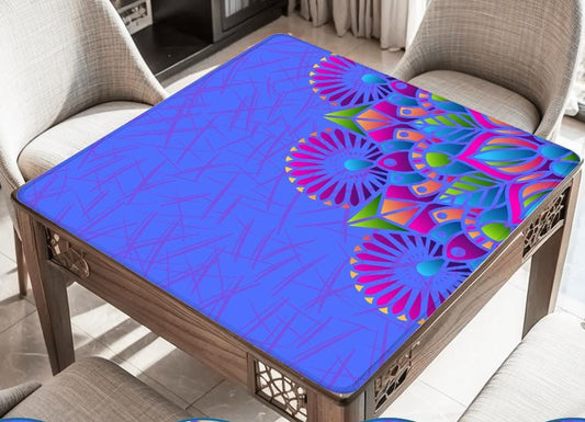 Pink Party Mahjong Mat: Mahj Game Tabletop (31.5-inch)