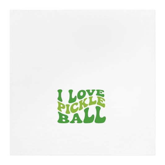 I Love Pickleball Tea Towel, Funny Kitchen Towel, Gift for Pickleballer, Playful Home Decor, Kitchen Humor, Cooking Gifts