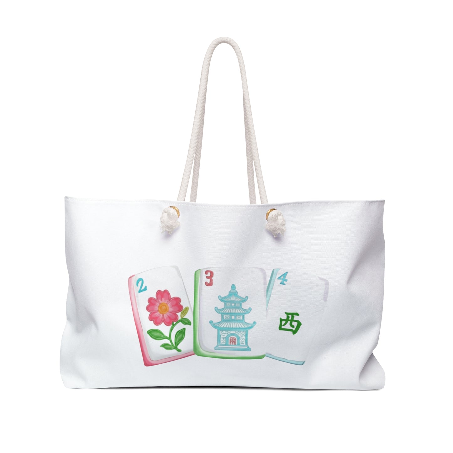 Charming Tile Mahjong Bag - Ideal for Mahj, Travel, Beach, Gym, or Everyday Use, Perfect Gift for Adventurers and Nature Lovers