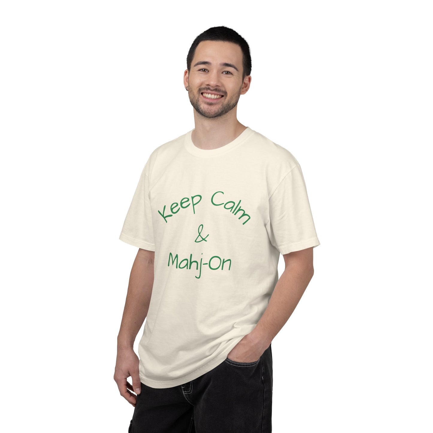Keep Calm & Mahj-On T-shirt | Mahjong Player Tee, Mahjong Gift Idea
