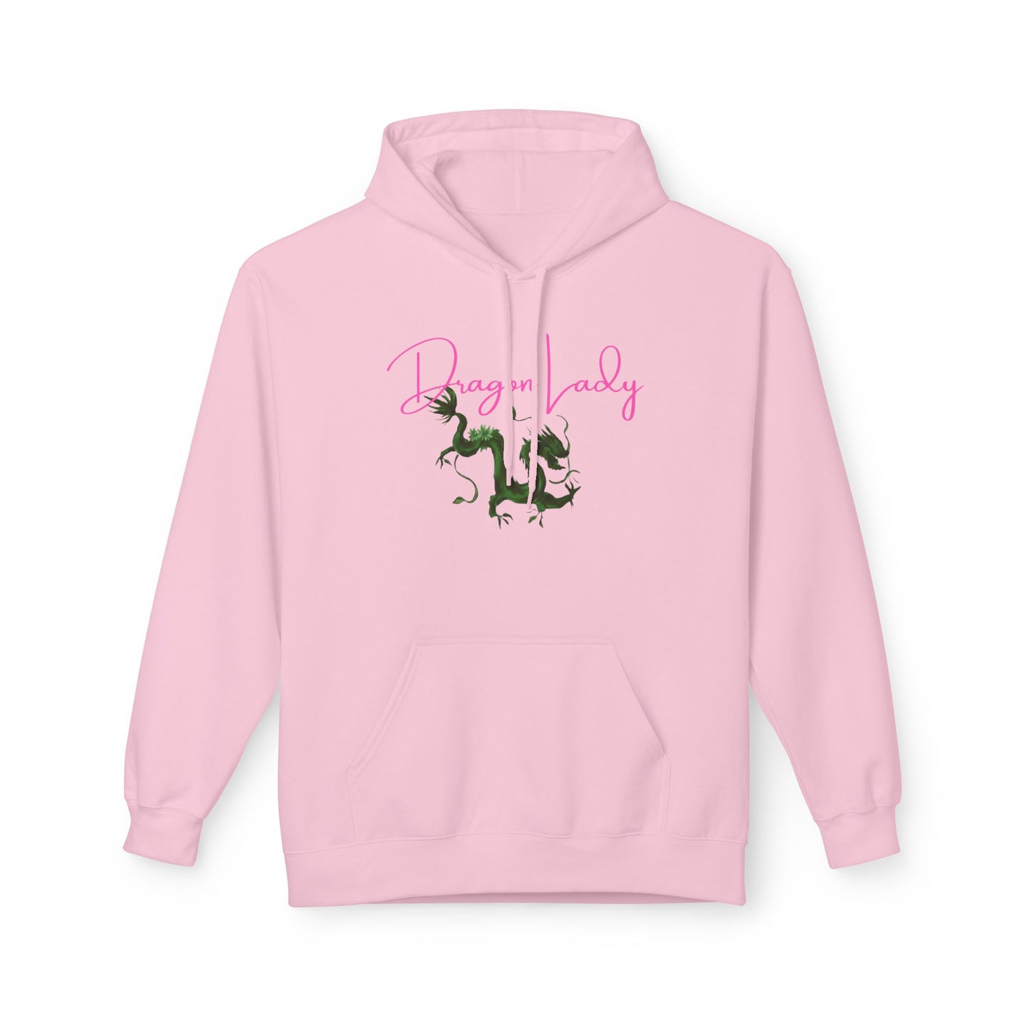 Mahjong Dragon Lady Fleece Hoodie - Cozy, Unisex, Gift for Her, Mahj Lover!