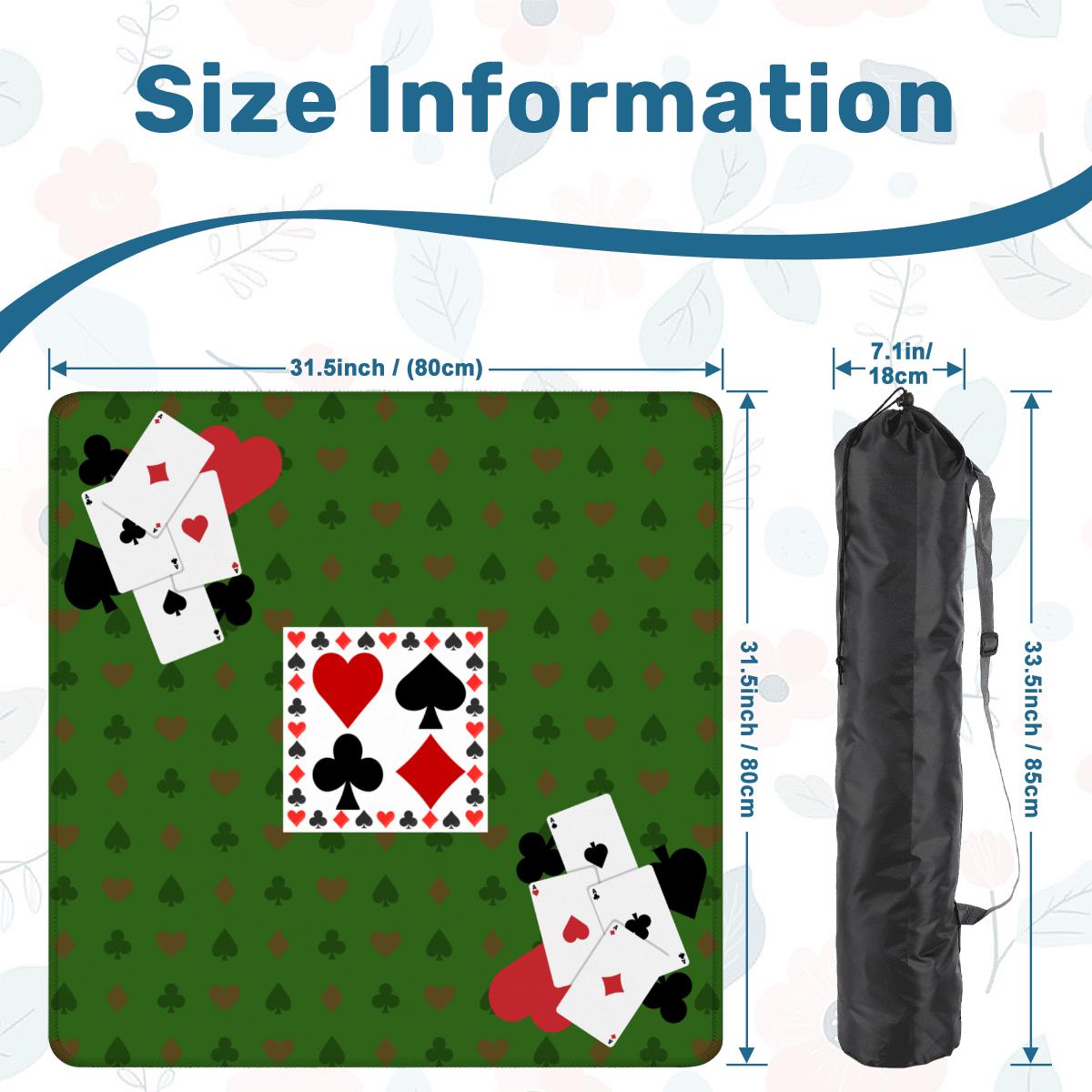 Canasta Game Mat Tabletop (31.5-inch)