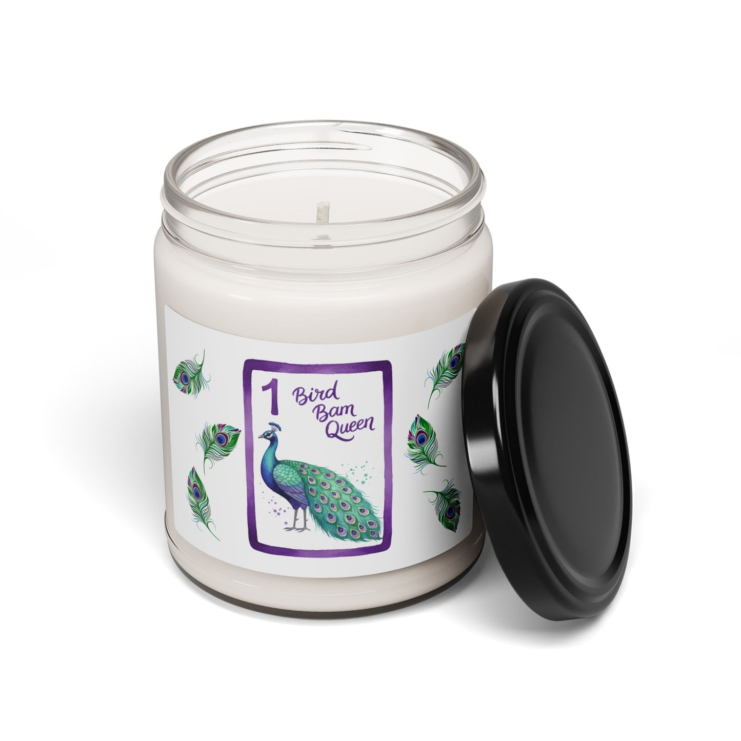 Bird Bam Mahjong Tile Soy Candle, Aromatherapy Gift, 9oz Mahjong Home Decor, Mindfulness Relaxation Candle, Self-Care Candle
