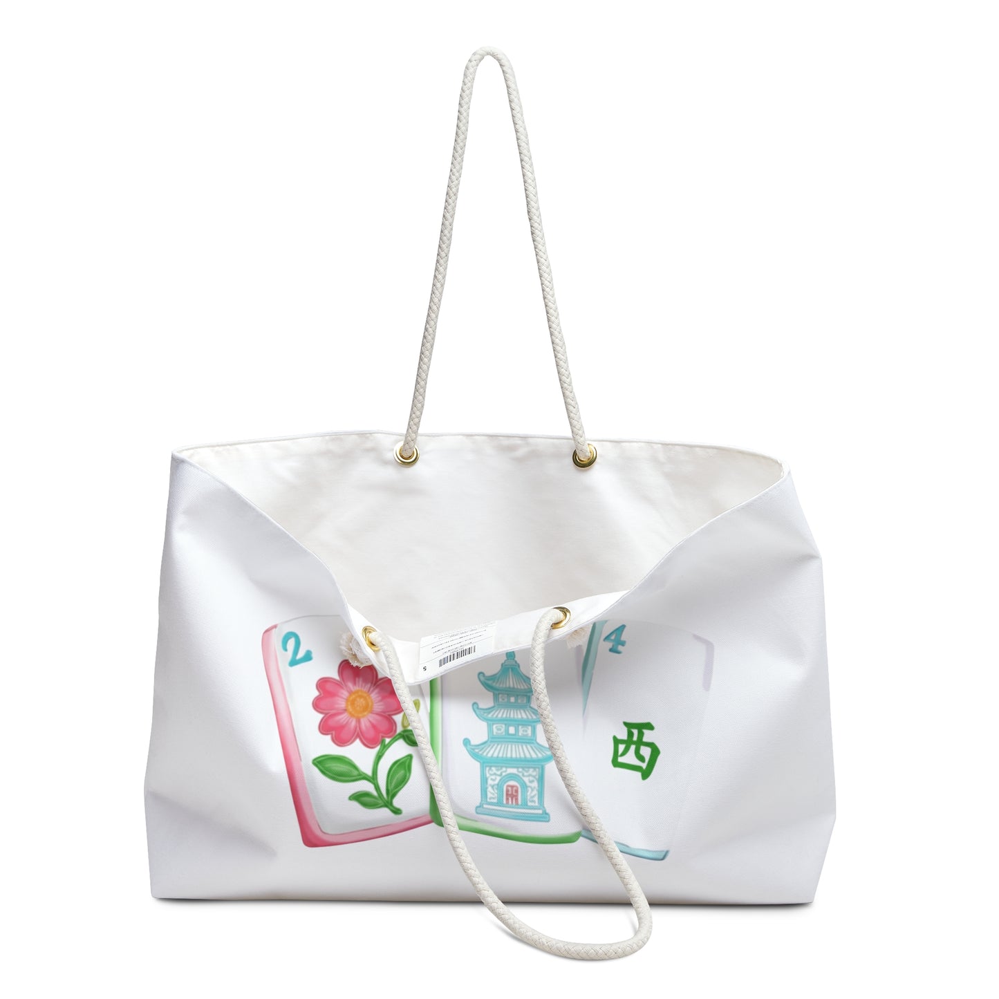 Charming Tile Mahjong Bag - Ideal for Mahj, Travel, Beach, Gym, or Everyday Use, Perfect Gift for Adventurers and Nature Lovers