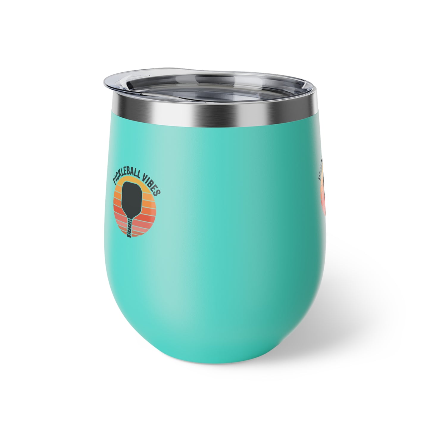 Pickleball Vibes Stylish Copper Insulated Cup, Perfect for Pickleball Parties, Gifts, Outdoor Adventures, Travel Mugs, Tumblers