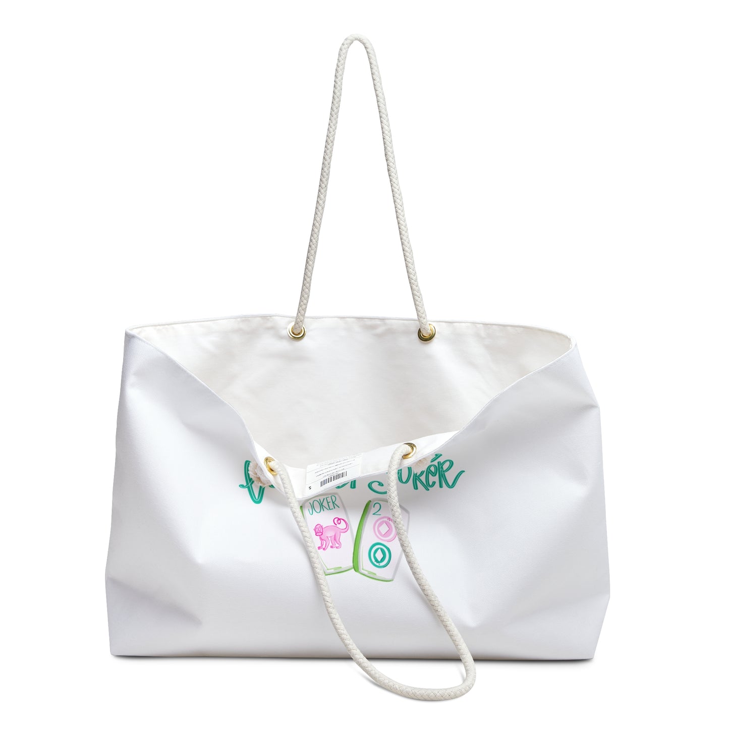 Colorful Mahjong Tote Bag, Tote for Travel, Gift for Mahj Lovers, Funny Weekend Bag, Perfect for Holidays