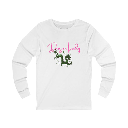 Dragon Lady, Mahjong  Long Sleeve T-Shirt, Mahj