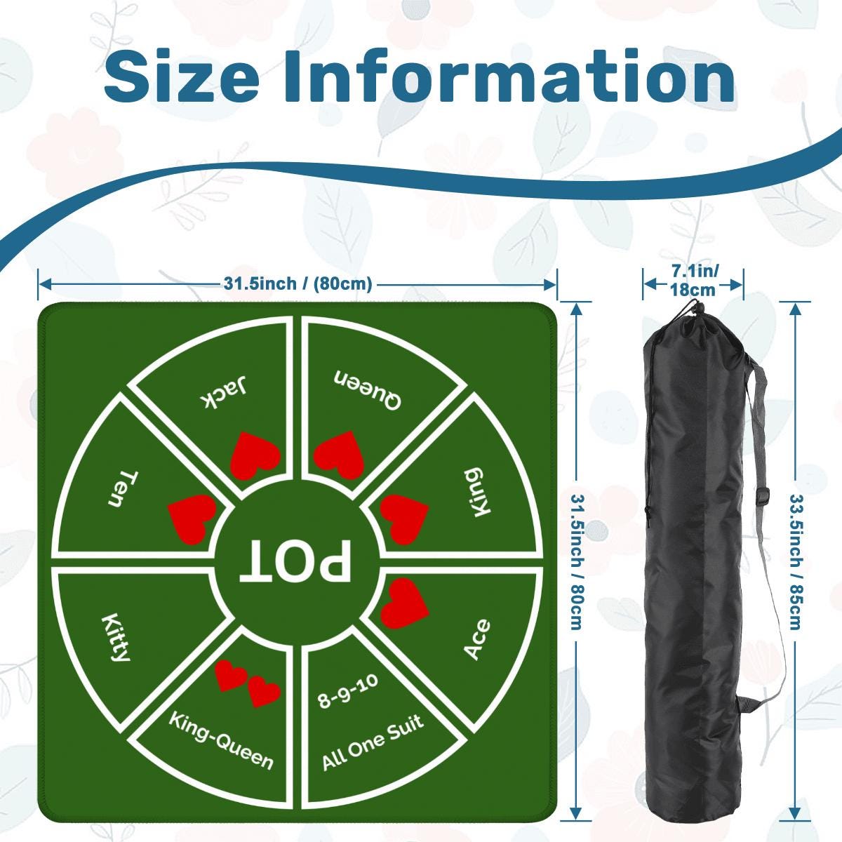 Tripoley Game Mat Tabletop (31.5-inch)