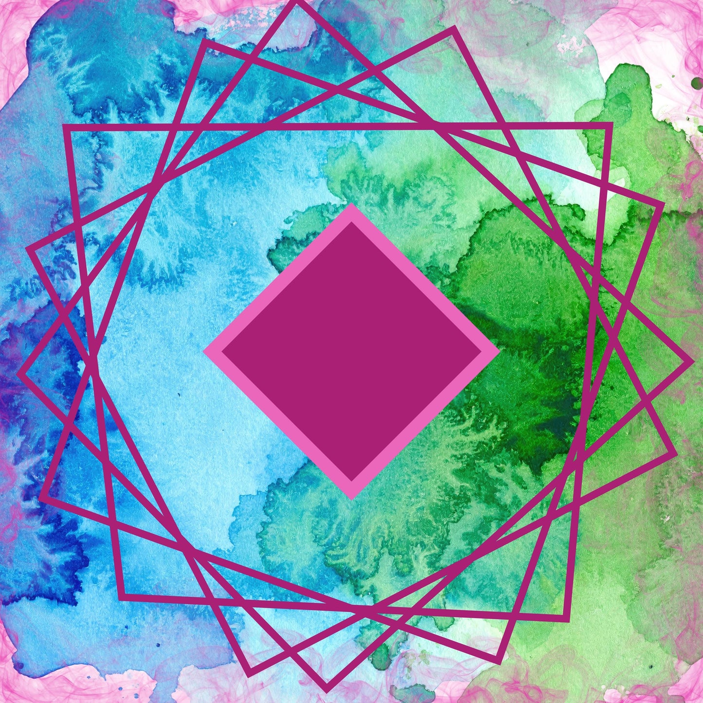 Abstract Mahjong Mat: Mahj Game Tabletop (31.5-inch)