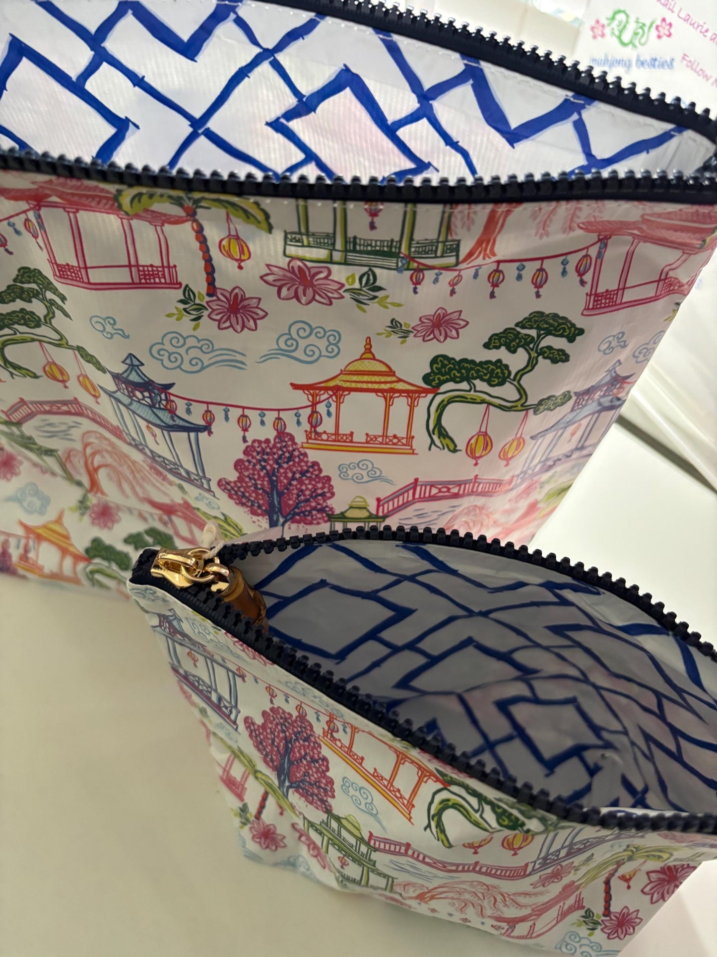 Mahjong Tile & Card Pouch Bundle