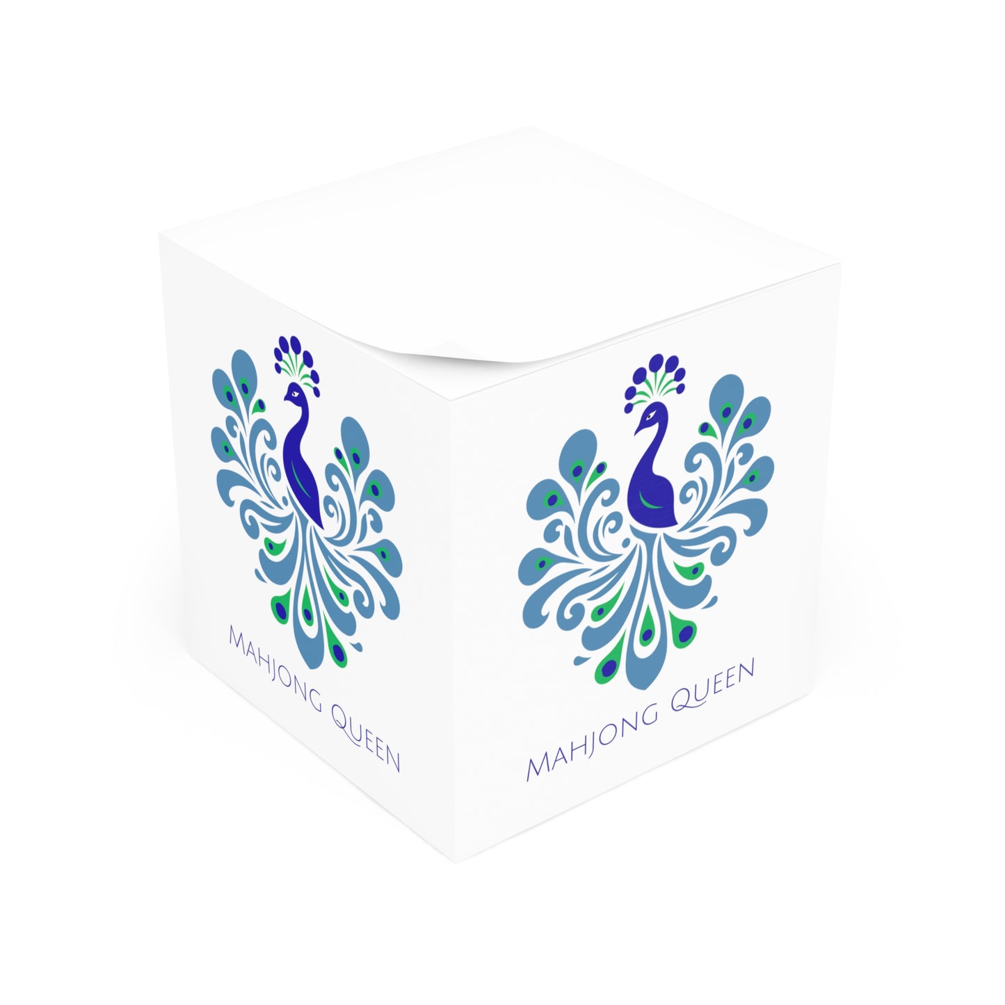 Mahjong Queen Note Cube, Desk Organizer, Gift for Mahjong Lovers