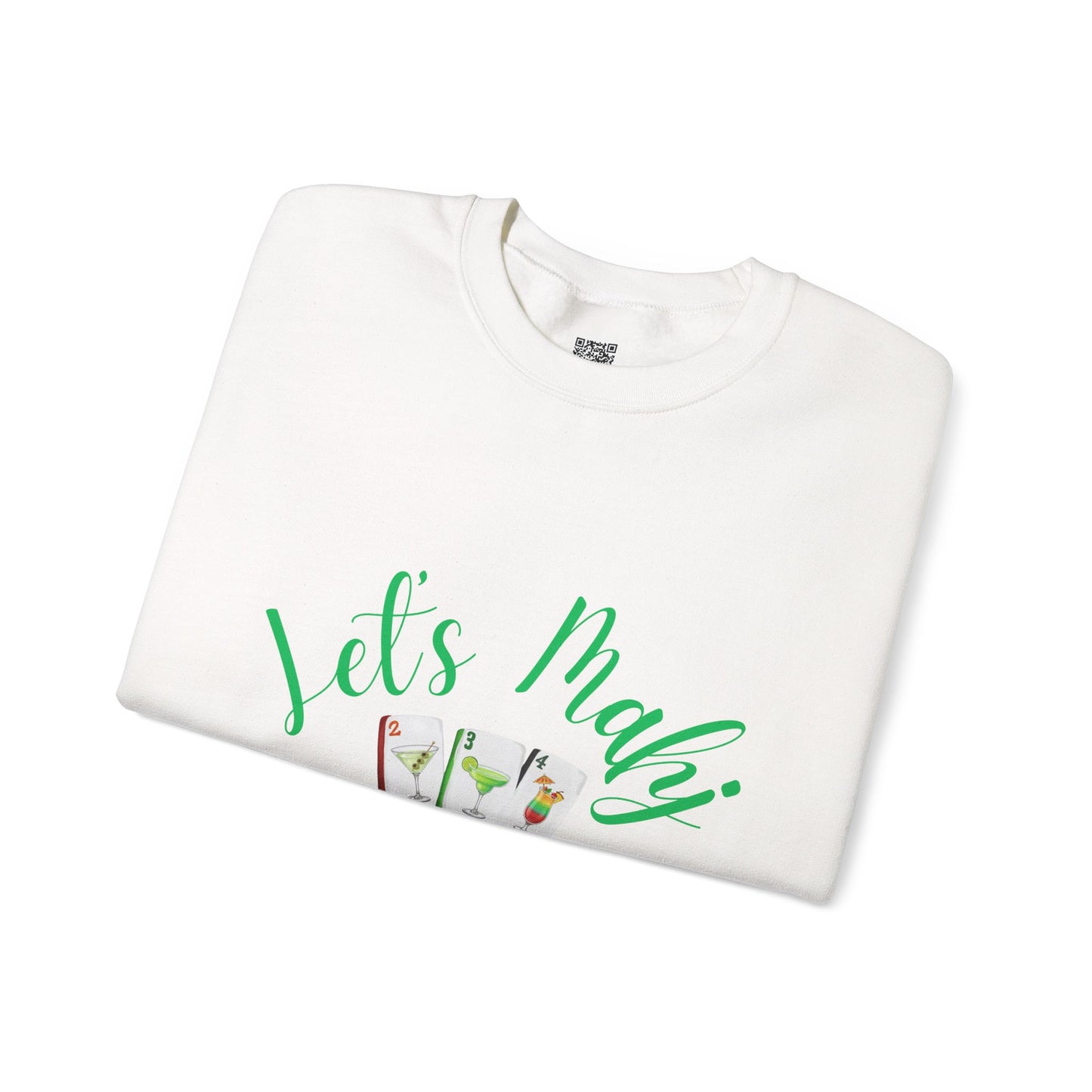 Lets Mahj Y'all Sweatshirt | Cute Cartoon Ladies with Question Marks