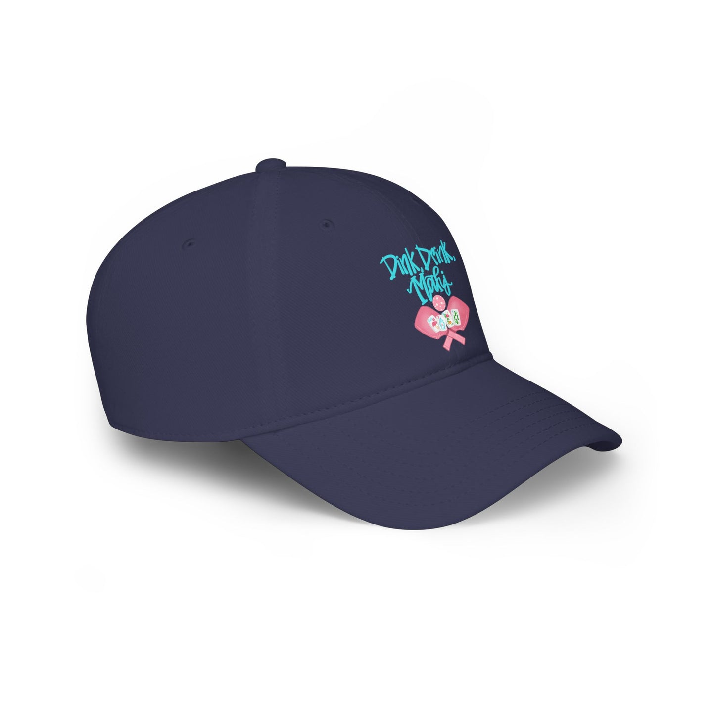 Dink Drink Mahj Baseball Hat, Gift for Her, Pickleball or Mahjong Player,