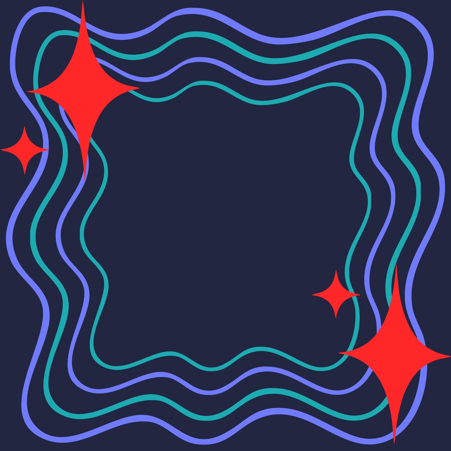 Navy and Red Pop Mahjong Mat: Multi-Color Floral Mahj Game Tabletop (31.5-inch)