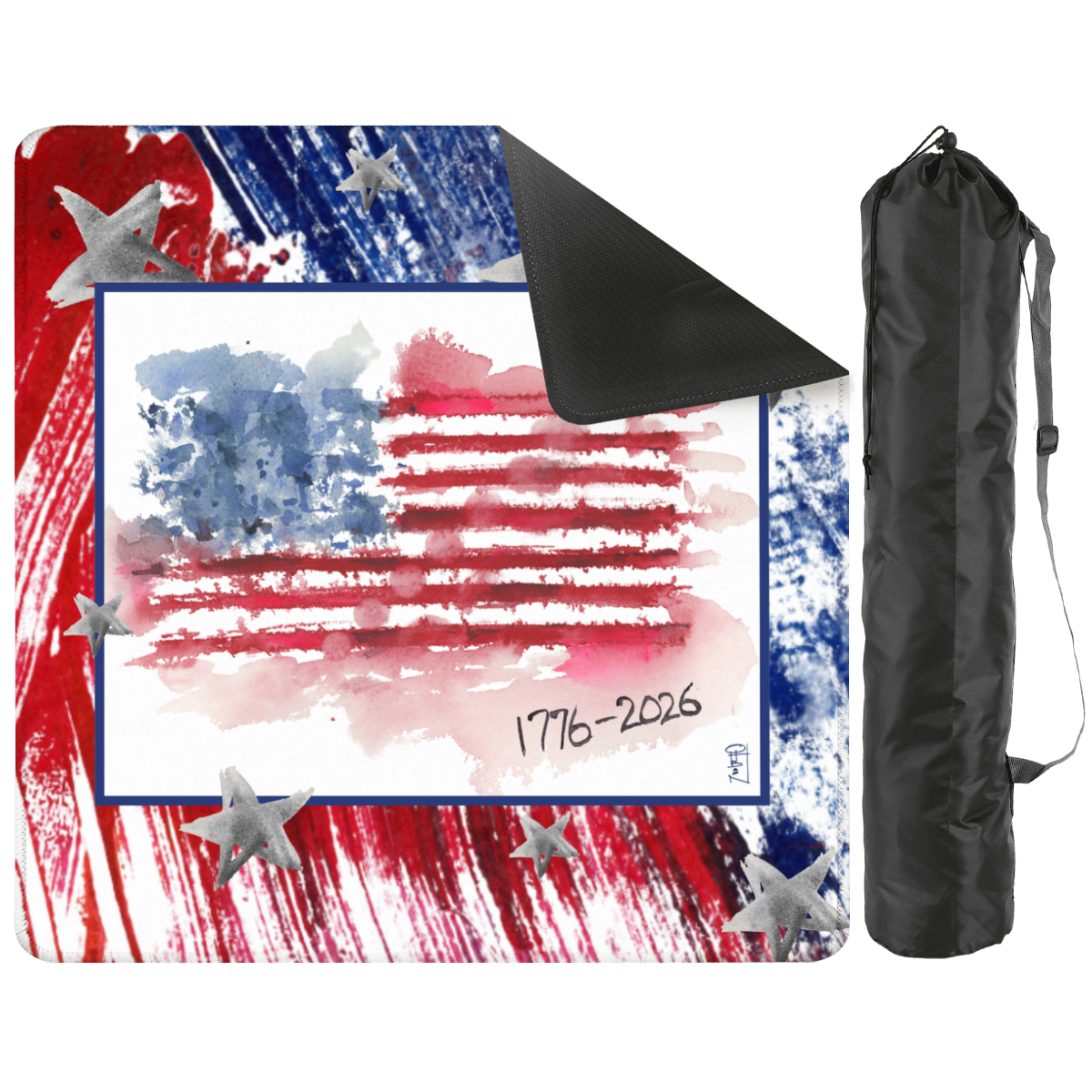 American Flag Artist Collab 33 inch Mahjong Mat
