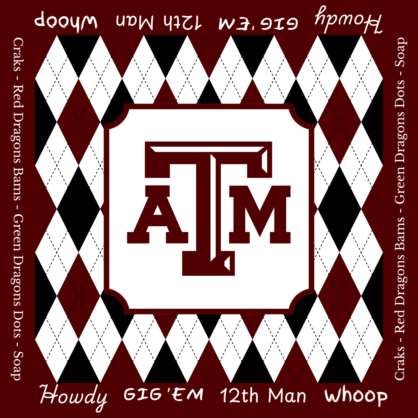 Custom Mat College Personalized: Mahj Game Tabletop (31.5-inch)