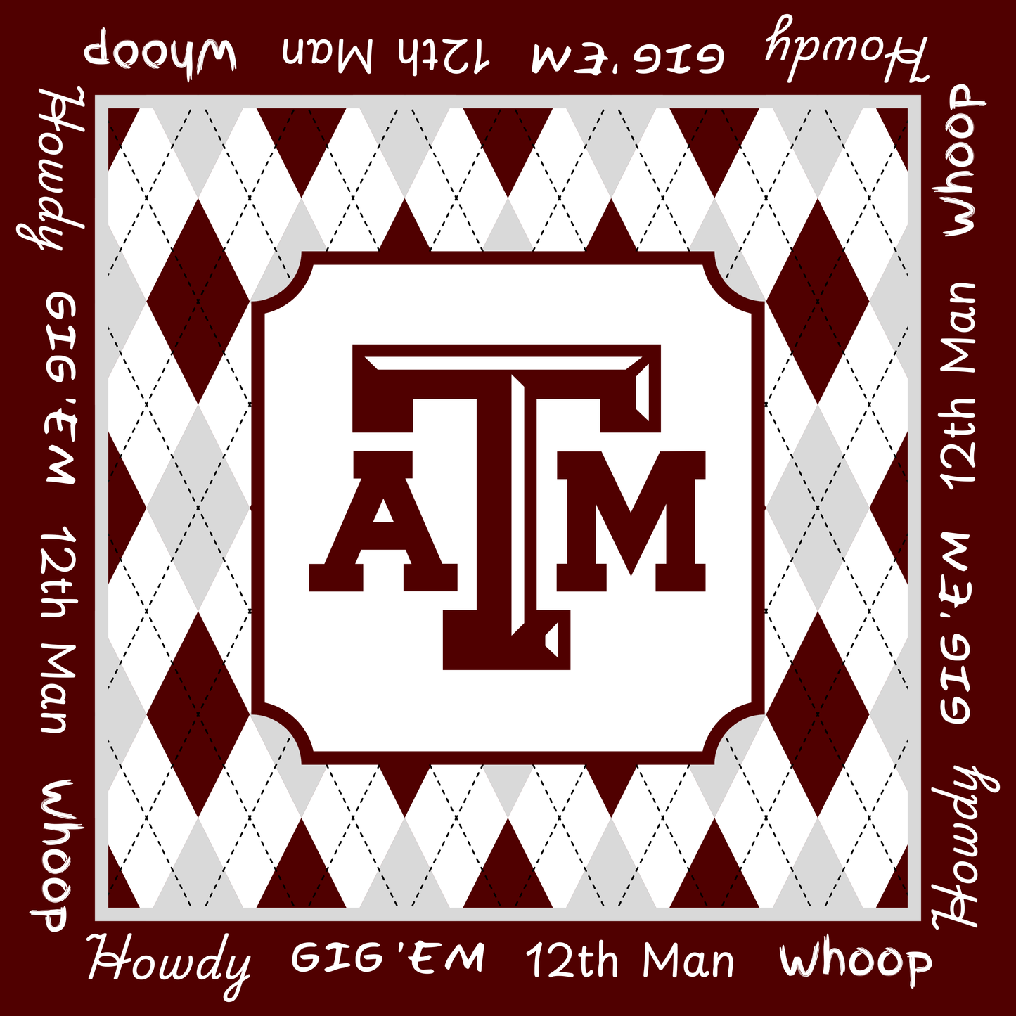 Custom Mat College Personalized: Mahj Game Tabletop (31.5-inch)