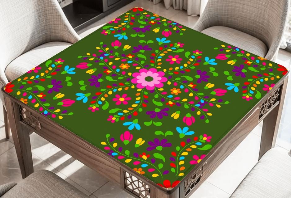 Happy Day! Mahjong Mat Tabletop (31.5-inch)