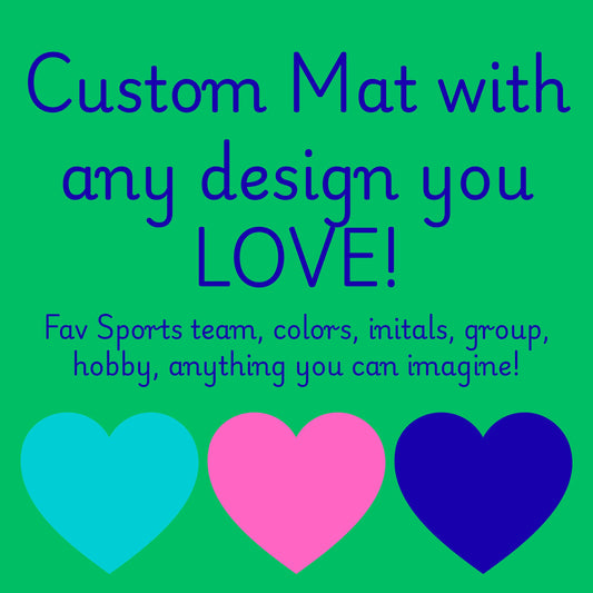 Custom Mat Personalized: Mahj Mat 31in or 33 in