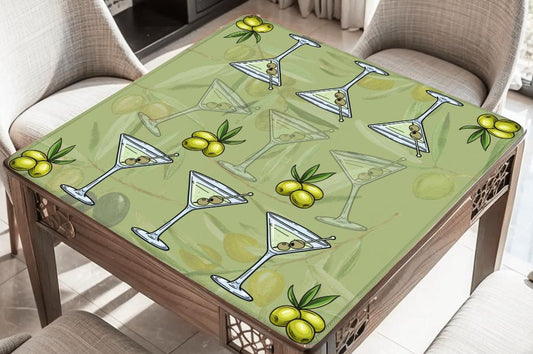 Martini Shaken Mahjong Mat: Mahj Game Tabletop (31.5-inch)