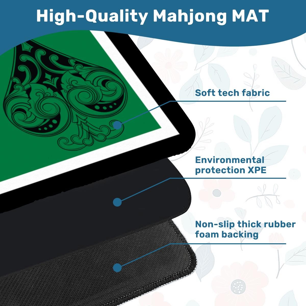 Canasta Suits Game Mat Tabletop (31.5-inch)