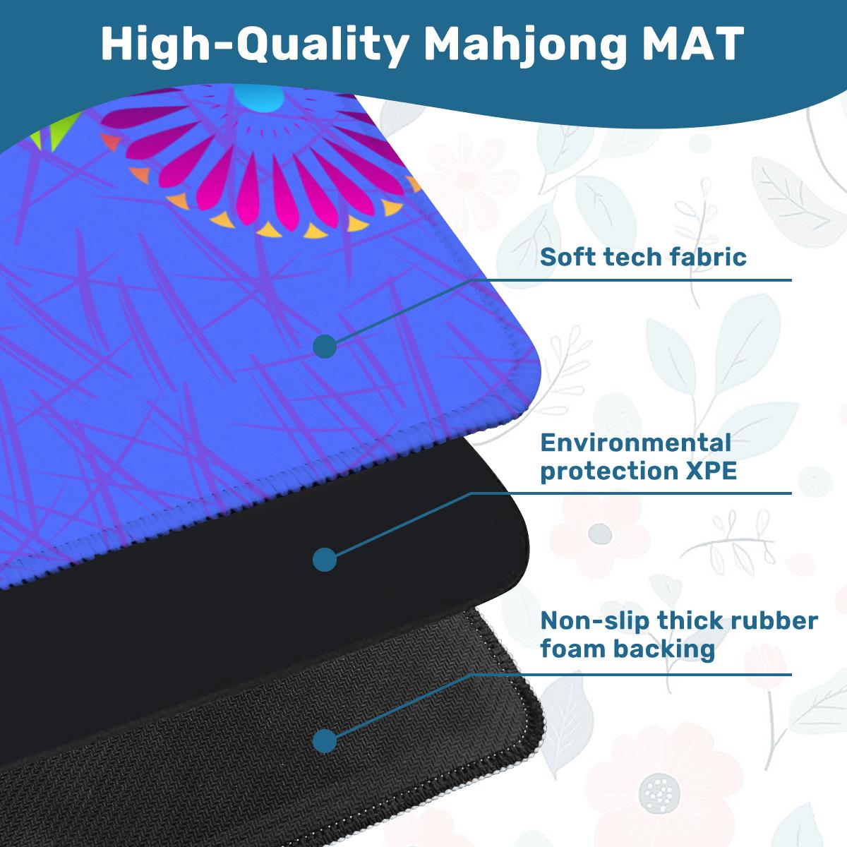 Pink Party Mahjong Mat: Mahj Game Tabletop (31.5-inch)